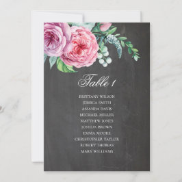 Invitación Gráfico de asientos de boda en pizarra. Plan de me