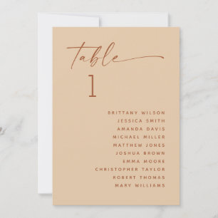 Invitación Gráfico de Asientos de Boda Minimalista en Arena d