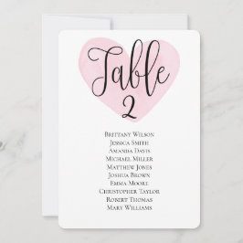 Invitación Gráfico de asientos de boda moderno Plan de mesa d