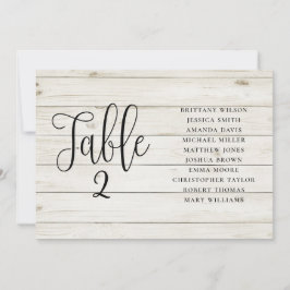 Invitación Gráfico de asientos de boda rústica. Granero de ma
