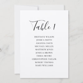 Invitación Gráfico de asientos de boda rústica. País moderno