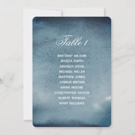 Invitación Gráfico de asientos de la Marina. Plan de boda con