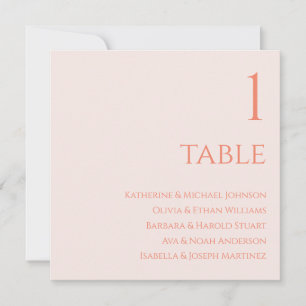 Invitación Gráfico de asientos del boda - Rubor