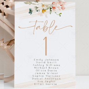 Invitación Gráfico de Asientos del Jardín de Flores Silvestre