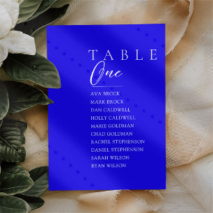 Invitación Gráfico de asientos del número de la tabla azul re