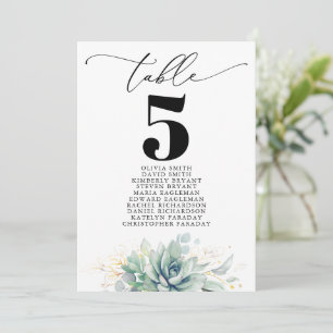 Invitación Gráfico de asientos del número de tabla de los suc
