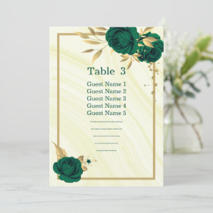 Invitación gráfico de asientos geométricos florales de oro es