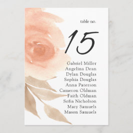 Invitación Gráfico de asientos para boda en jardín. Plan de m