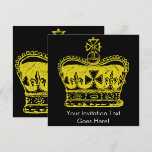 Invitación Gráfico de Corona Real