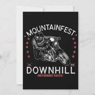 Invitación Gráfico de la carrera de motocicletas cuesta abajo