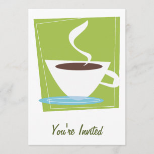 Invitación Gráfico de la Copa Retro Coffe 50