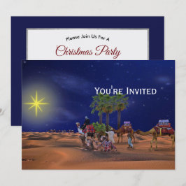 Invitación Gráfico de Navidades Estelares de Hombres Sabios