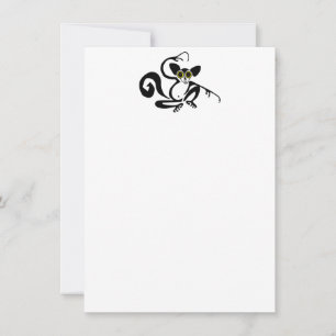 Invitación Gráfico Guay AYE-AYE - Primate - Lemur - Madagasca