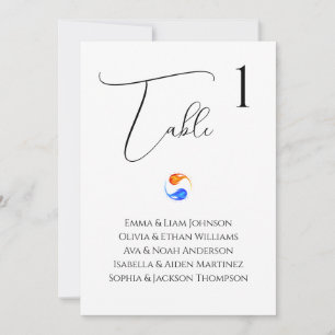 Invitación Gráficos de asiento - Boda-Dos flechas-Blanco-