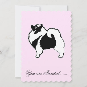 Invitación Gráficos de Keeshond - Arte de perro original lind