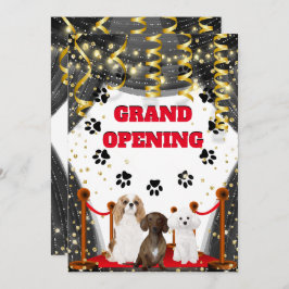 Invitación Gran abertura de perros de gran apertura alfombra 