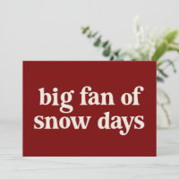 Gran admirador de días de nieve divertido descanso