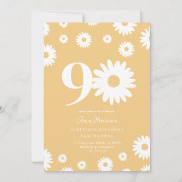 Invitación Gran aniversario de noventa cumpleaños de Daisy