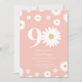 Invitación Gran aniversario de noventa cumpleaños de Daisy