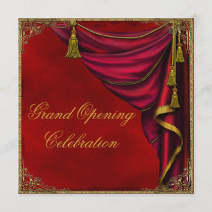 Invitación Gran Apertura Comercial Corporativa Red Gold