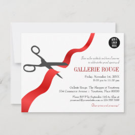 Invitación Gran apertura de corte de cinta roja simple