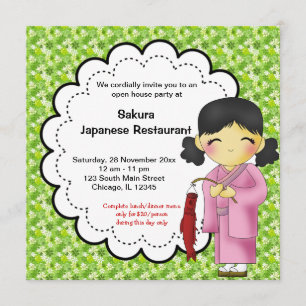 Invitación Gran apertura de Japón