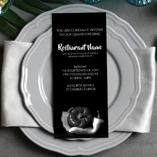 Invitación Gran apertura del restaurante Black White Pepper T