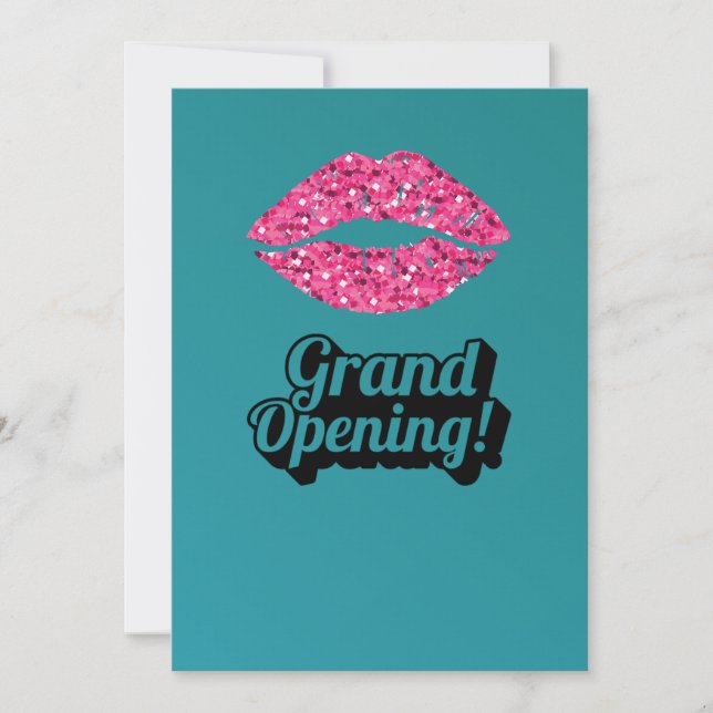 Invitación Gran Apertura del Salón de Belleza de los Labios V (Anverso)