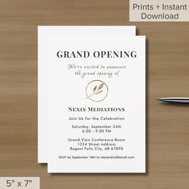 Invitación Gran Apertura Sencilla (Subido por el creador)
