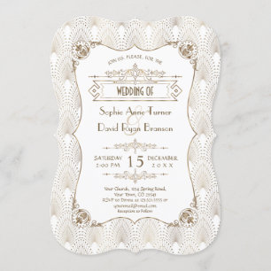 Invitación Gran Boda de estilo de Gatsby 20