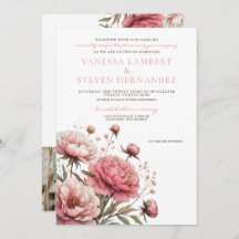 Gran Boda de flores rosadas
