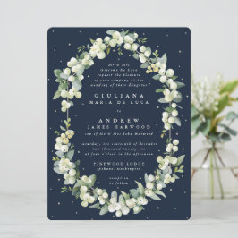 Invitación Gran Boda de la Marina Formal Snowberry + Eucalypt