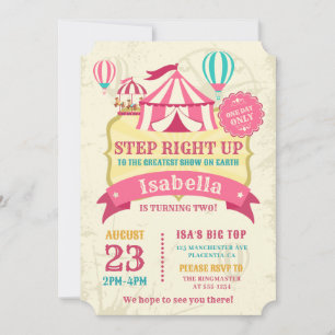 Invitación Gran carnaval carnaval cumpleaños Fiesta Chica ros
