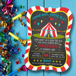 Invitación Gran carnaval de Circo Superior Primer cumpleaños
