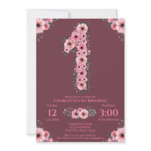 Gran Chica de Flores Rosa de Cumpleaños Foliage Ve