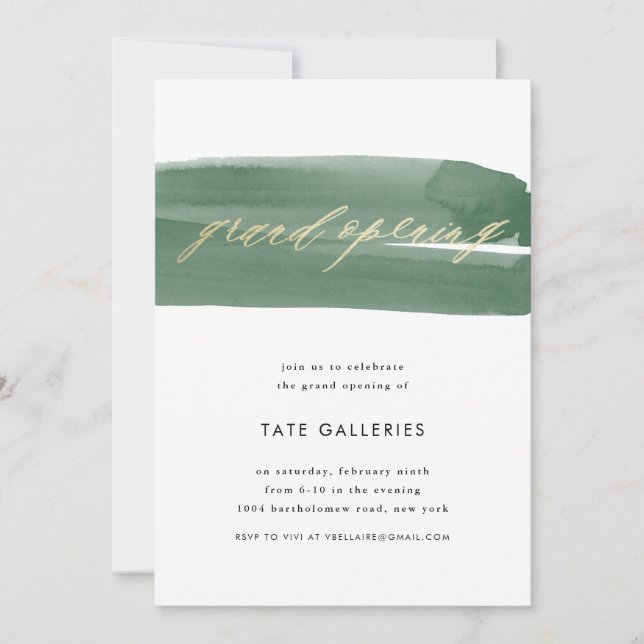 Invitación Gran cinta de apertura (Anverso)