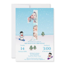 Gran Collage de fotos de hielo de nieve en inviern