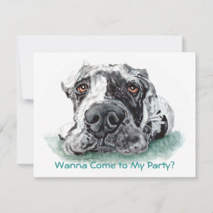 Invitación Gran dane con la médula