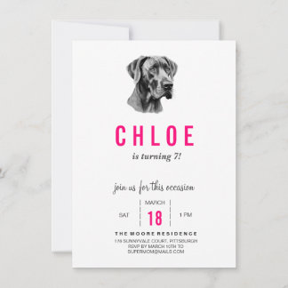 Invitación Gran Danés