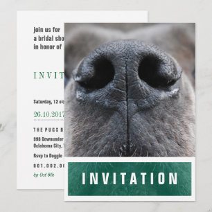 Invitación Gran Danés con la nariz levantada