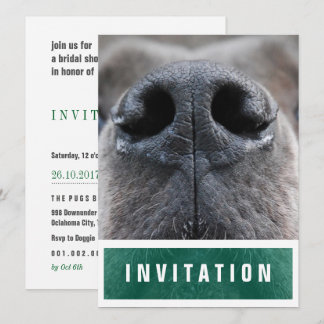 Invitación Gran Danés Nariz arriba