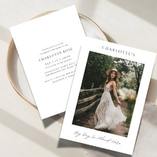Invitación Gran día simple de boho ruso simple ducha de novia