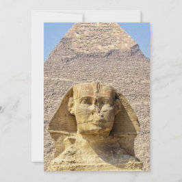 Invitación Gran Esfinge de Giza & pirámides Antiguo Egipto