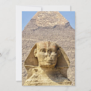 Invitación Gran Esfinge de Giza & pirámides Antiguo Egipto 