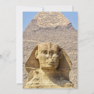Invitación Gran Esfinge de Giza & pirámides Antiguo Egipto 