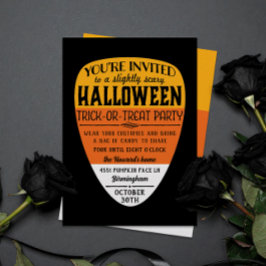 Invitación Gran fiesta de Halloween de Candy Corn