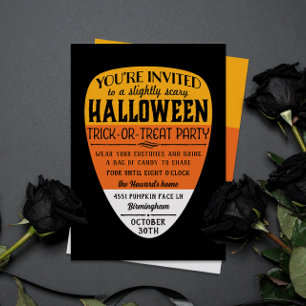 Invitación Gran fiesta de Halloween de Candy Corn