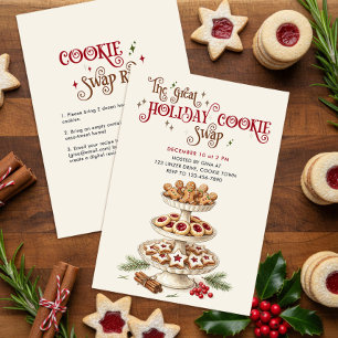Invitación Gran Fiesta de Intercambio de Galletas Navideñas