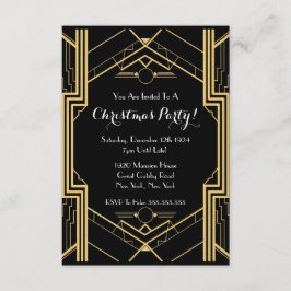 Invitación Gran Fiesta de Navidades temáticos de la NYC de 19