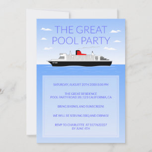 Invitación Gran Fiesta de Pool